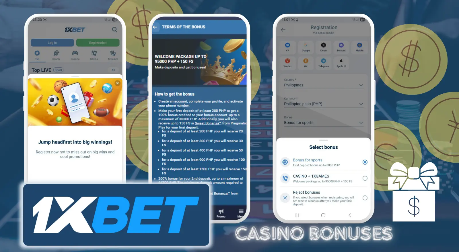 1xBet Casino Bonuses